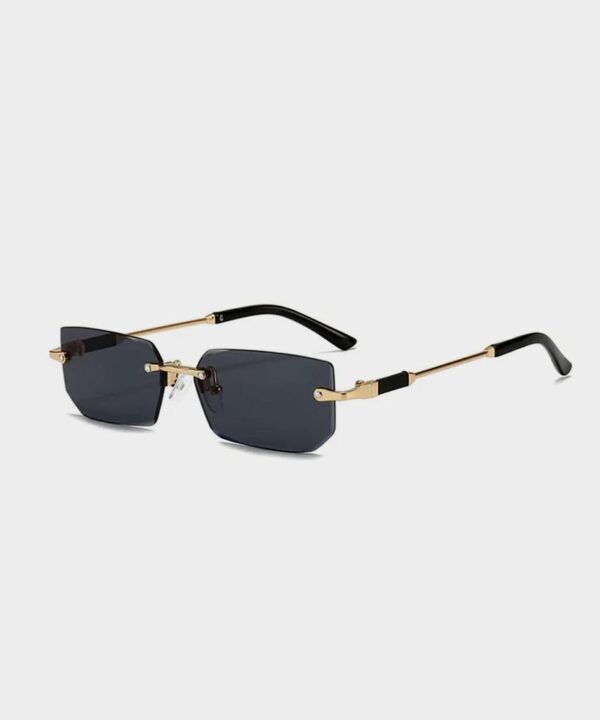 Rimless Sunglasses Rectangle Fashion Popular Women Men