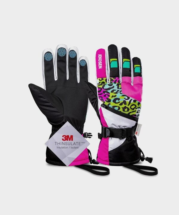 JEKOSEN Ski Gloves Waterproof Touchscreen Snowboard Gloves Winter Keep Warm Gloves