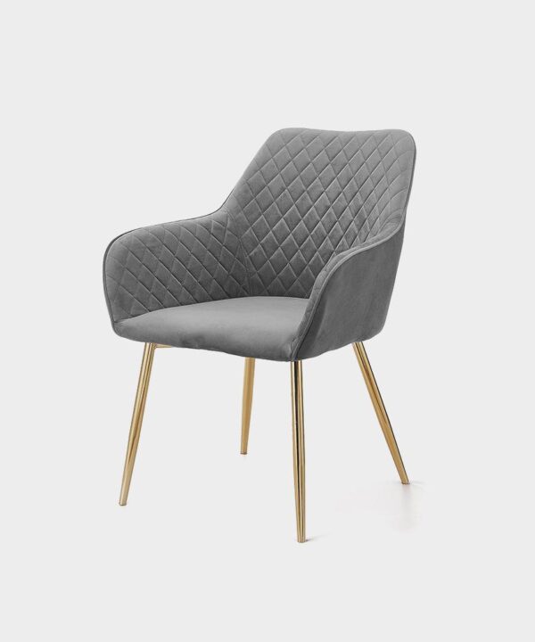 Angela Luxury Modern Restaurant Dining Chair Nordic Upholstered Fabric Velvet